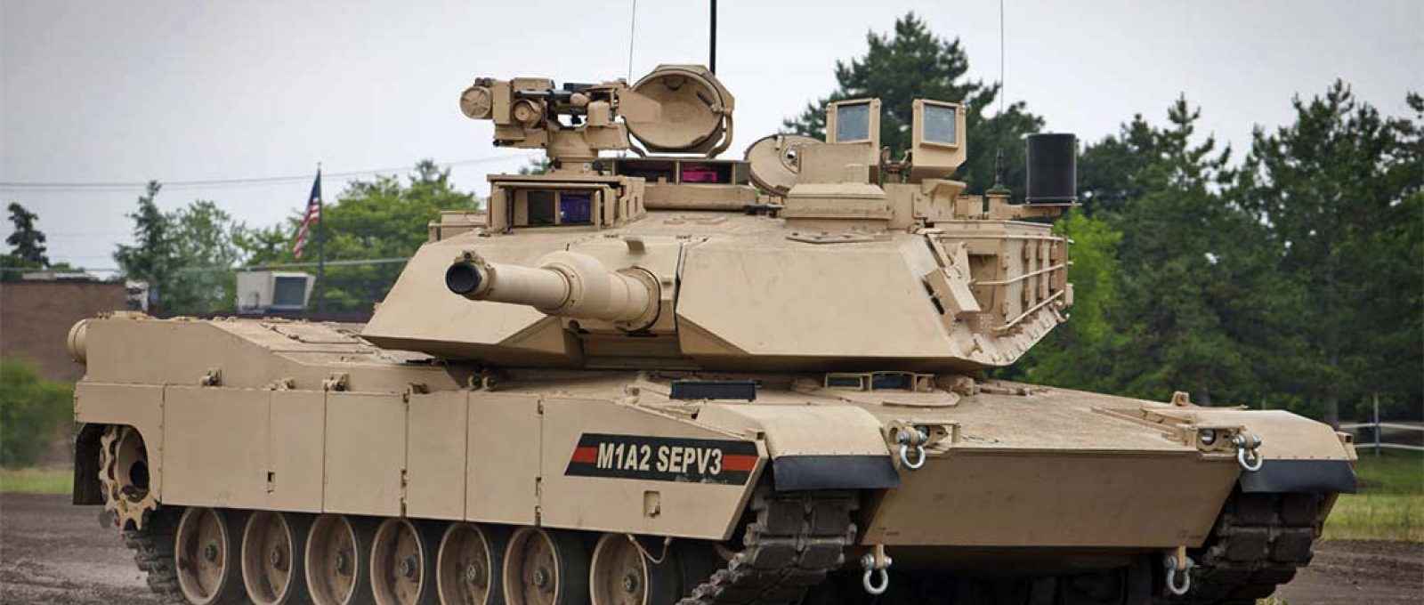 O carro de combate Abrams M1A2 SEPv3, em imagem de 15 de julho de 2021 (Levo1Desno2/CC BY-SA 4.0).