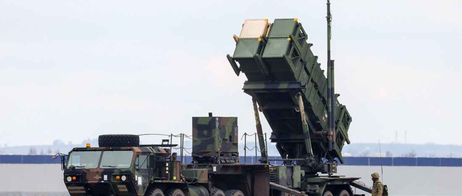 Um lançador do sistema Patriot em Rzeszow, Polônia, em março de 2022 (Sean Gallup/Getty Images).
