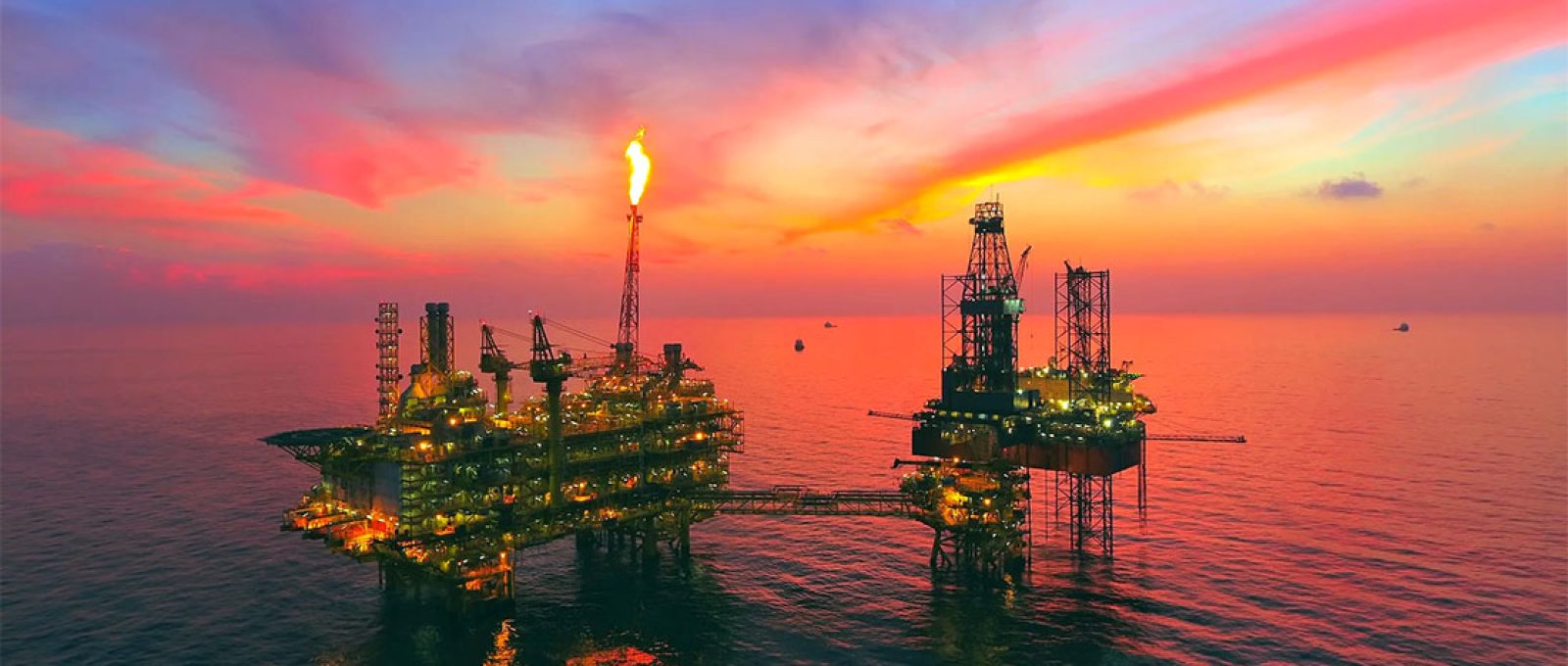 Plataforma no Leviathan, maior campo de gás offshore de Israel (AzmanMD/Shutterstock).