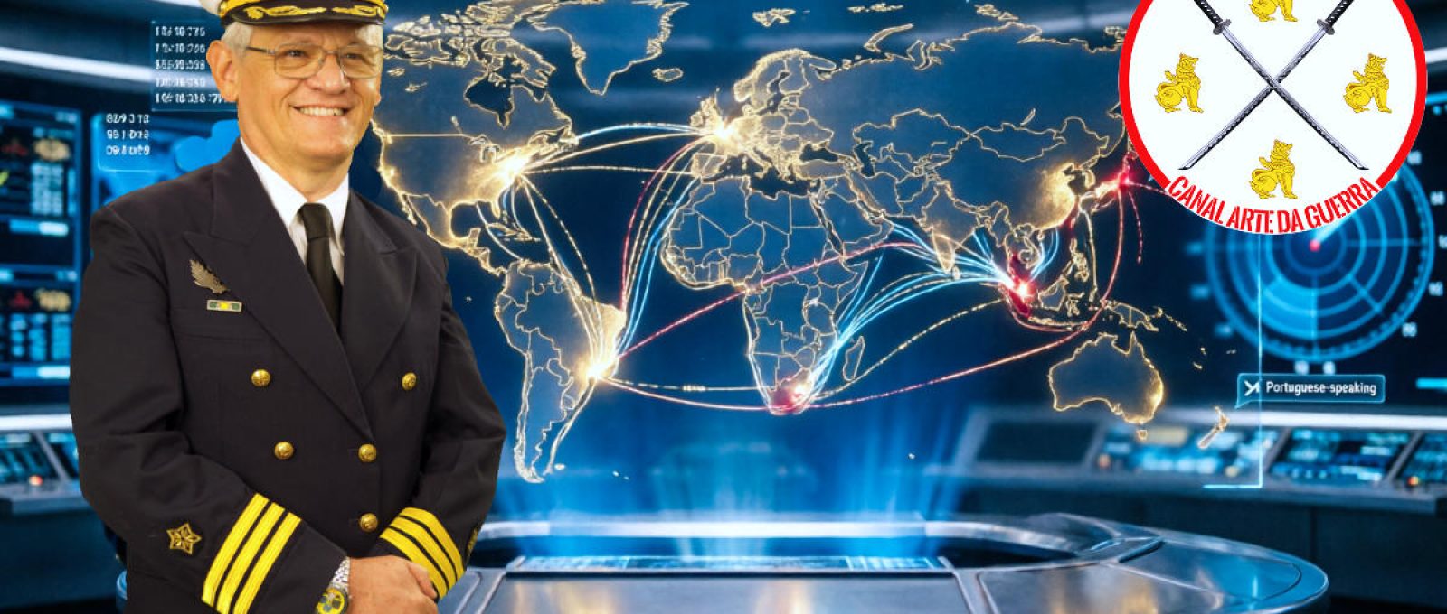O Comandante Robinson Farinazzo, em montagem gerada com apoio de inteligência artificial.
