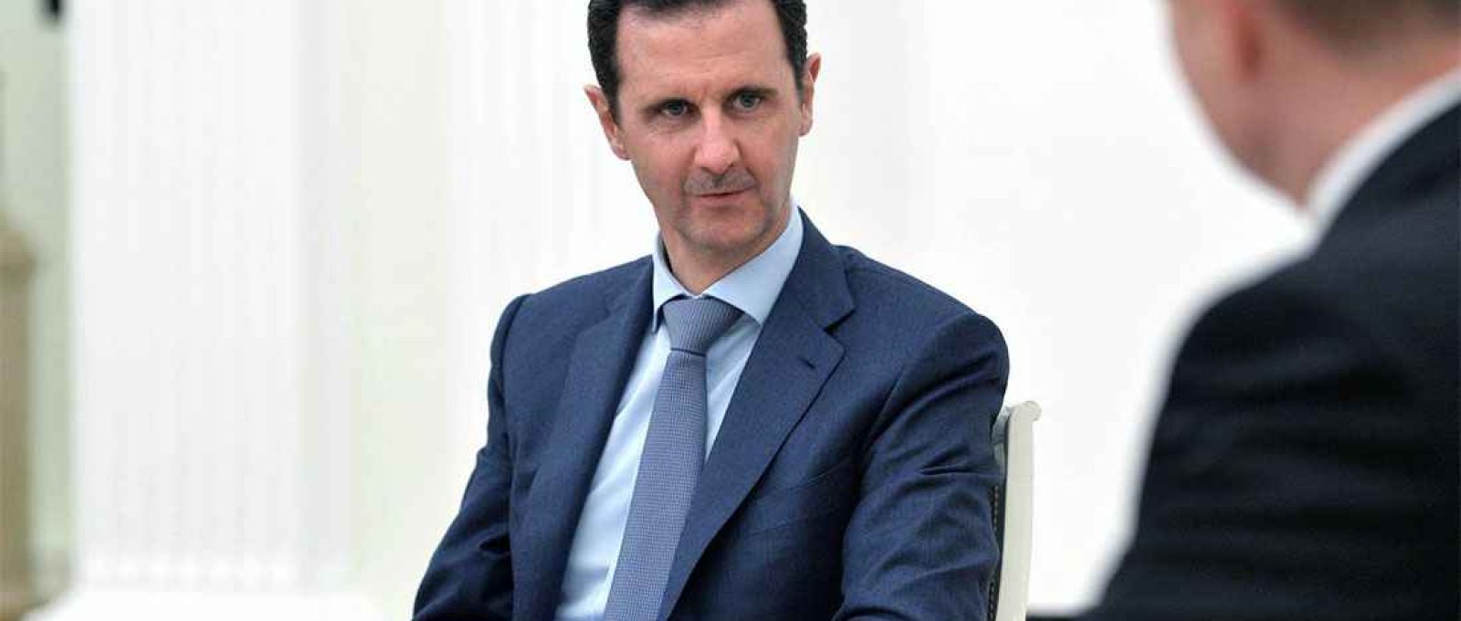 O então presidente sírio Bashar al-Assad em uma reunião com o presidente russo Vladimir Putin em Moscou, 20 de outubro de 2015 (Serviço de imprensa da Presidência da Rússia/Wikimedia Commons/CC-BY-4.0).
