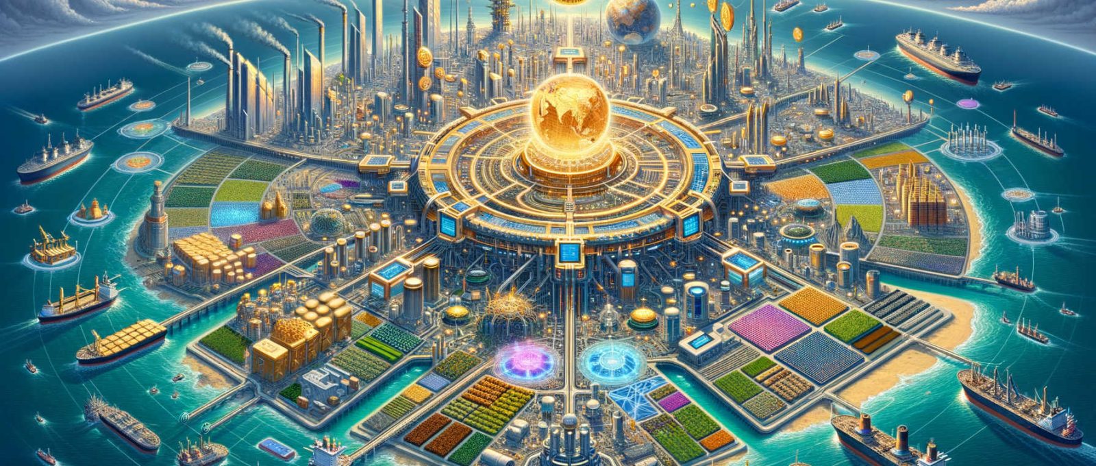 A “Ilha Sistêmica” chinesa (Imagem meramente ilustrativa, gerada por inteligência artificial).
