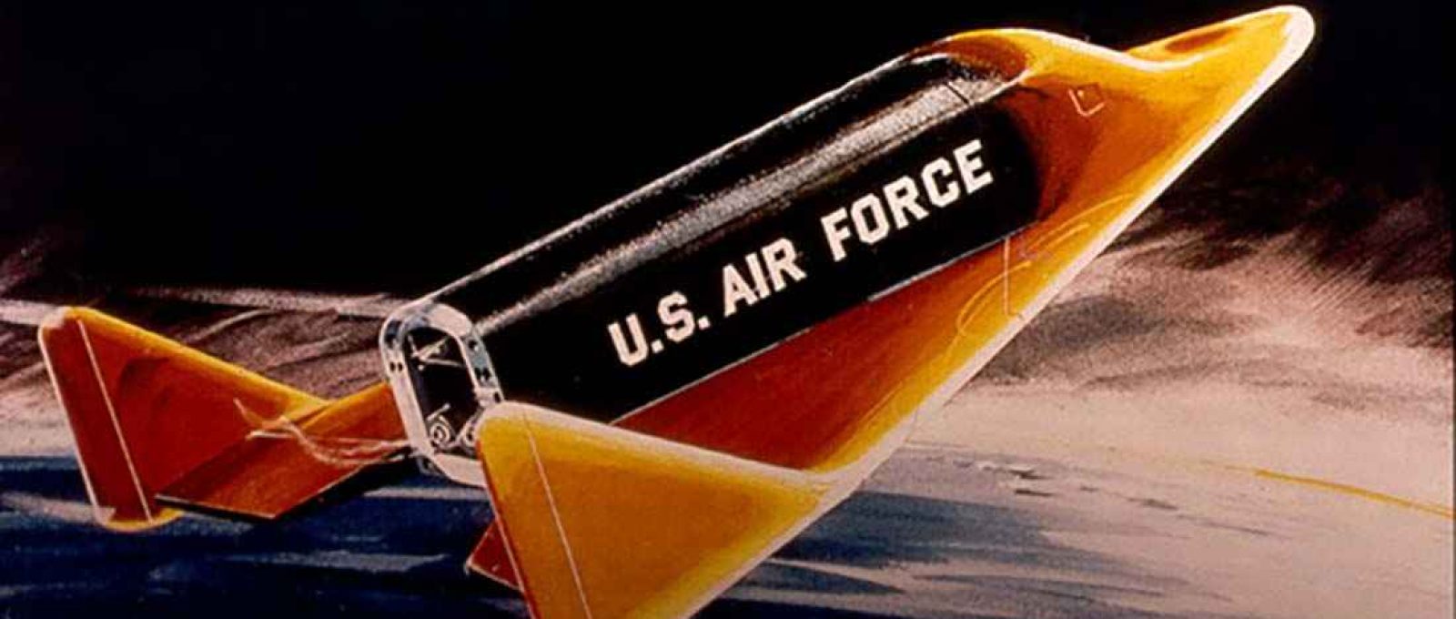 O “espião-bombardeiro” Dyna-Soar (Imagem:  USAF).