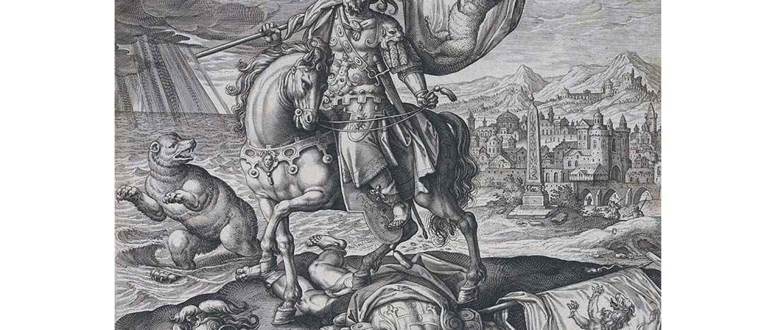 Ciro, Rei da Pérsia, de Quatro Ilustres Governantes da Antiguidade (The Elisha Whittelsey Collection, Metropolitan Museum of Art).