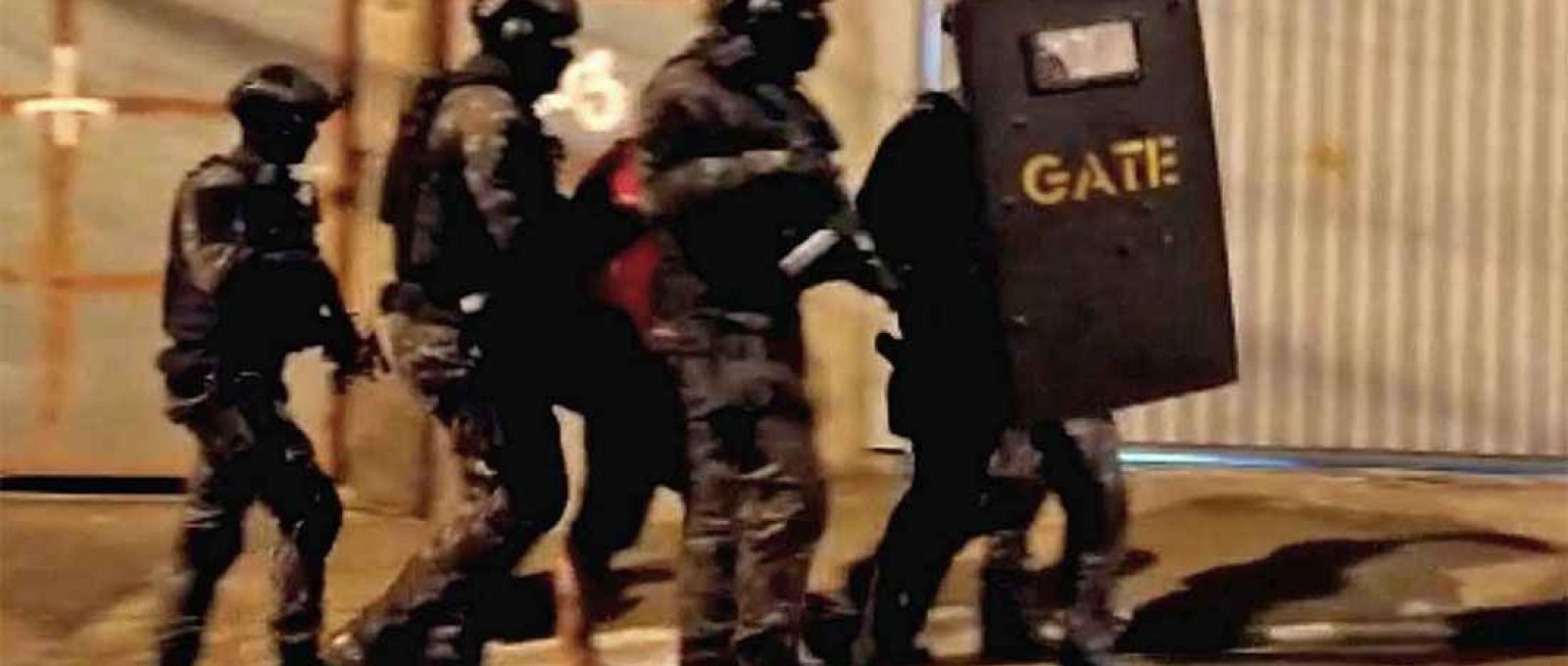 Equipe do GATE da PMESP em ação (Cortesia tenente-coronel Valmor Racorti/PMESP).