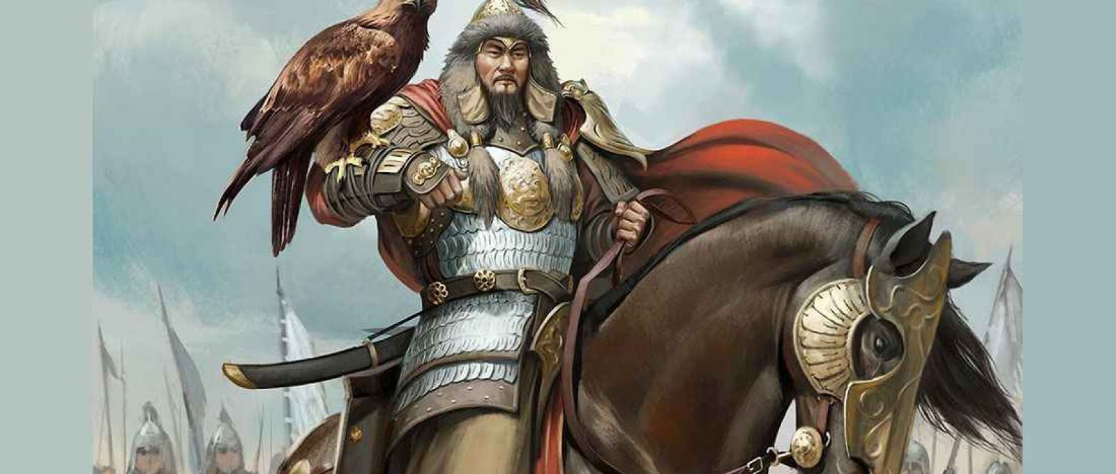 Representação artística de Genghis Khan (corte) (Thahn Tuan/Artstation).