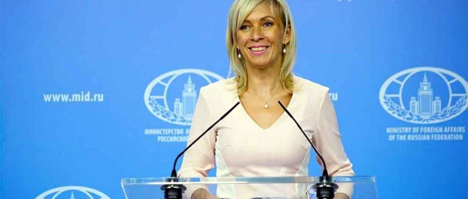 A porta-voz do Ministério das Relações Exteriores da Rússia, Maria Zakharova (Foto: MFA Russia Press Service).
