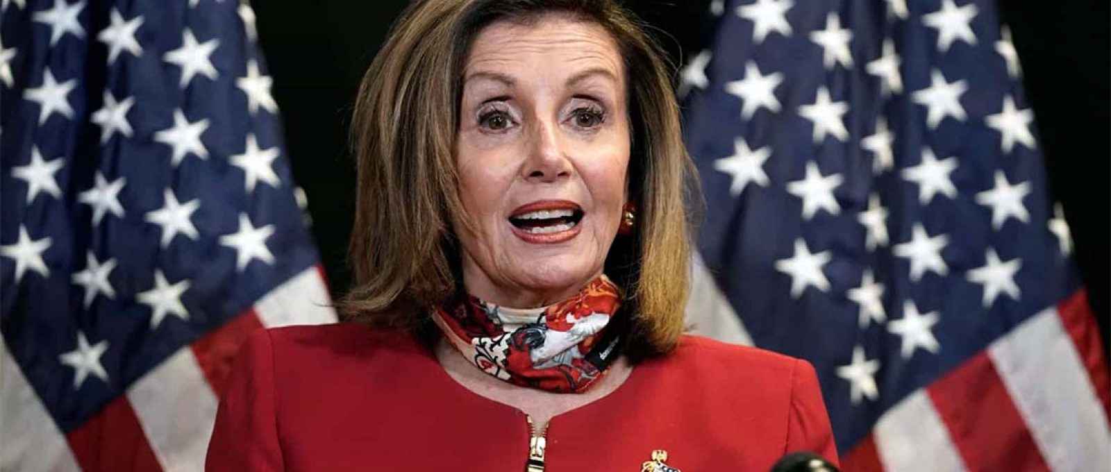 A Speaker of the House (Presidente da Câmara dos EUA) Nancy Pelosi (Getty Images).