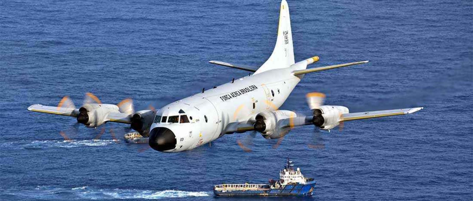 Aeronave P-3AM Orion da FAB (Agência Força Aérea).