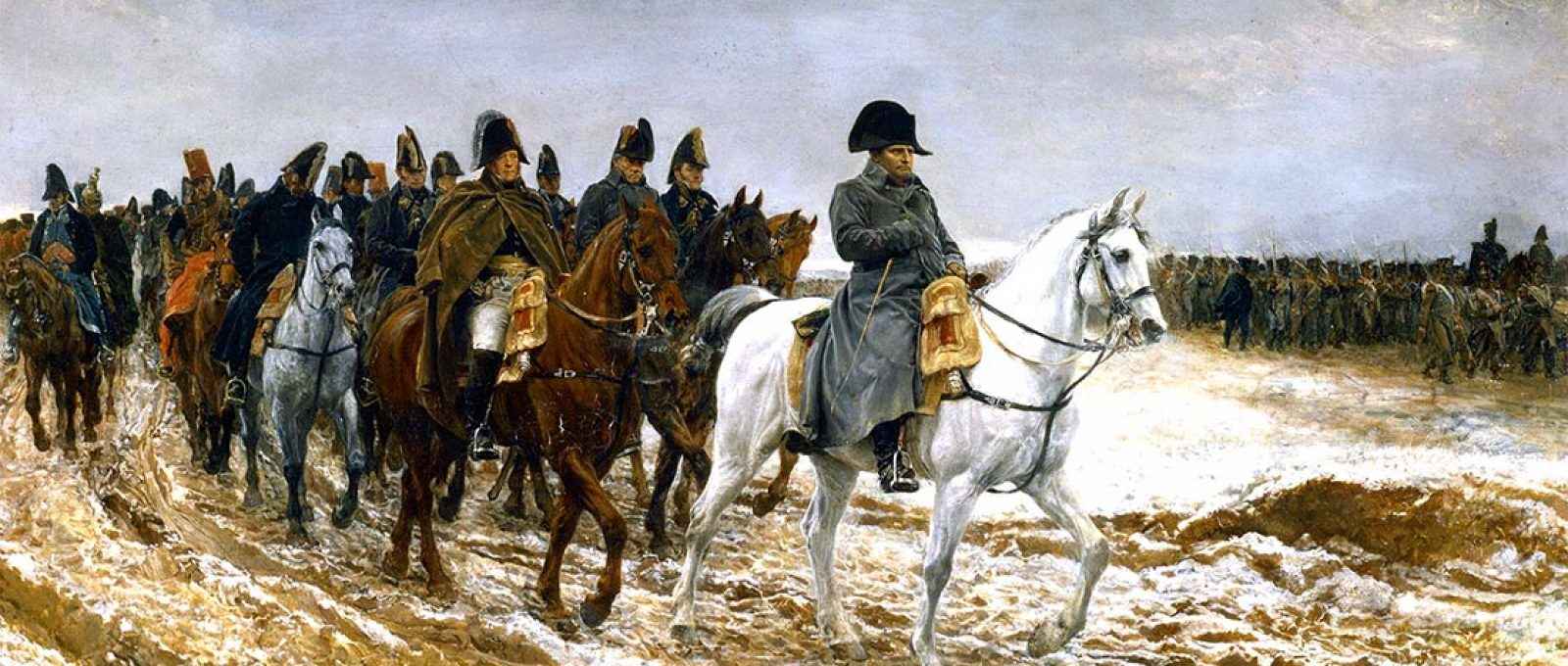 Retirada de Napoleão de Moscou, obra de Ernest Meissonier.