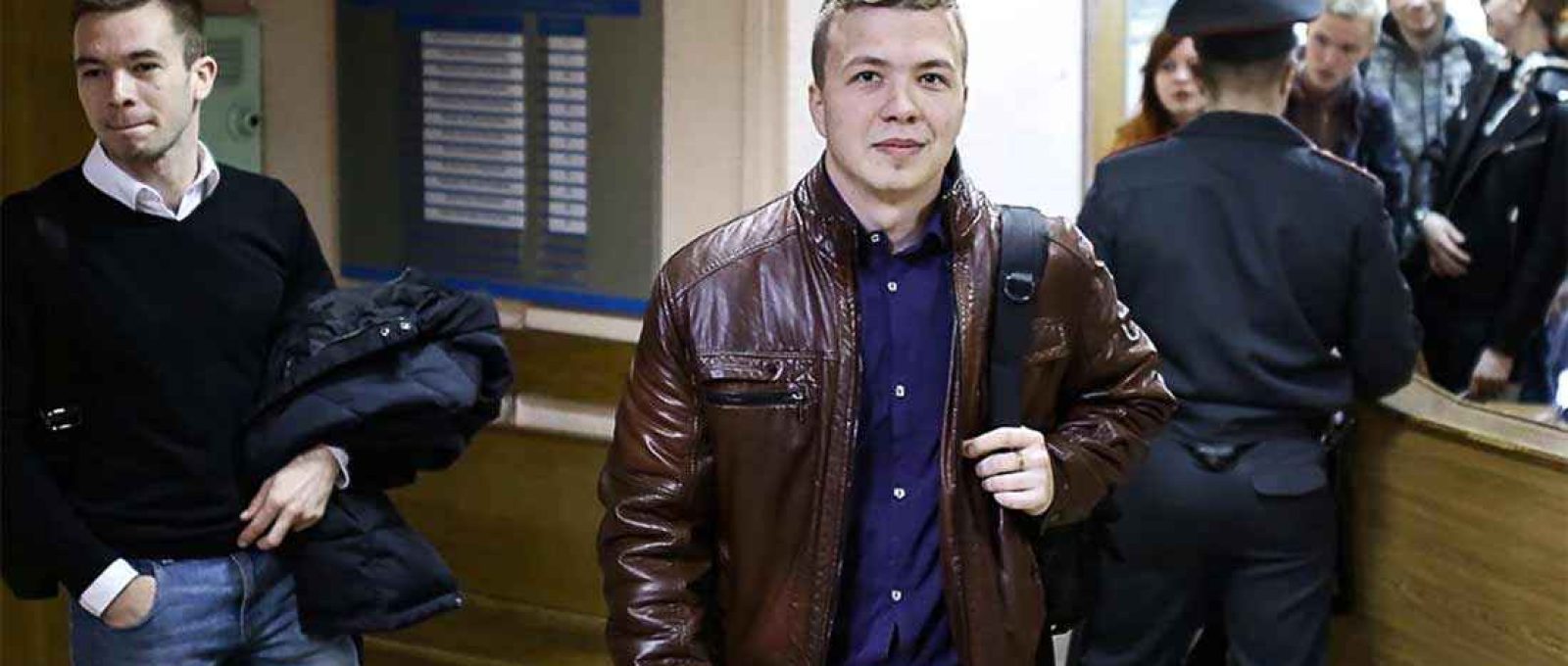O ativista Roman Protasevich, preso neste fim-de-semana em Minsk (Foto: Stringer/Reuters).