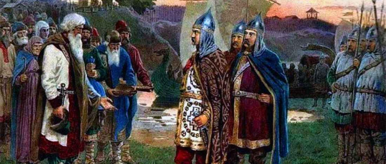 “O chamado dos Varangianos” (Alexey Kivshenko/Domínio Público).