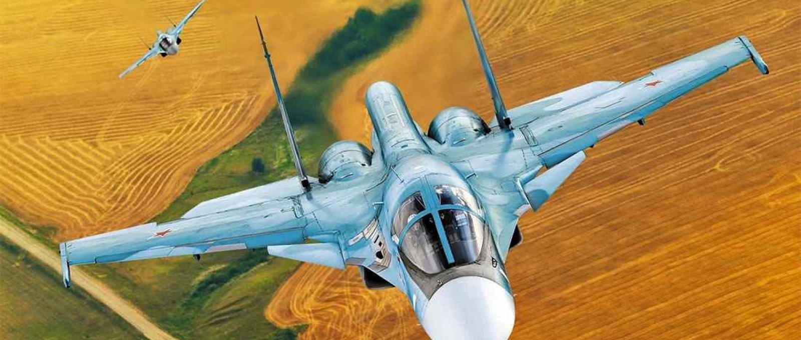 Caça Su-34 da Força Aérea Russa (Creative Commons).
