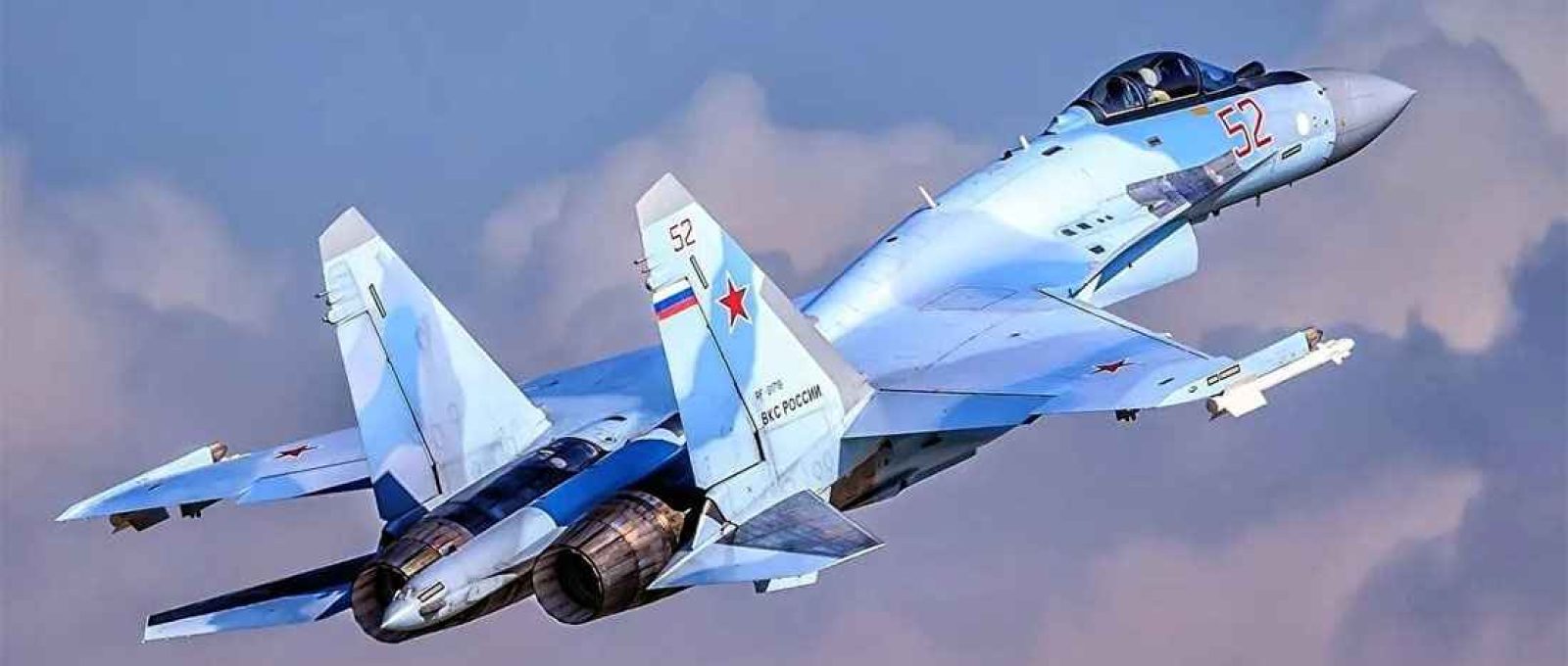 Caça Sukhoi Su-35 da Força Aérea russa (Creative Commons).