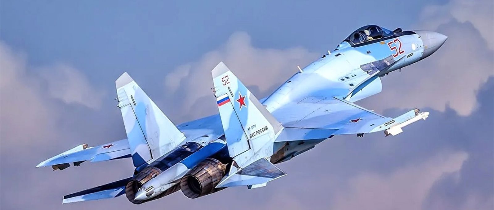 Caça Sukhoi Su-35 da Força Aérea Russa (Creative Commons).