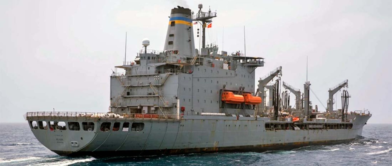 O navio de reabastecimento USNS Big Horn em 20 de julho de 2024 (Mark Penna/Marinha dos EUA).