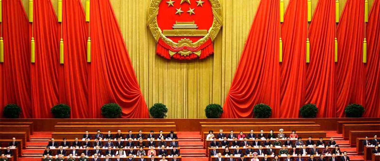 Plenário do XIX Congresso do Partido Comunista Chinês, em 2017 (Jason Lee/Reuters).